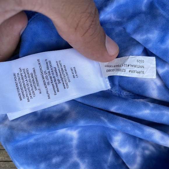 Polo Ralph Lauren Kids Boys Tee Crew Neck T Shirt Blue Top Size 4 Polo RL 67 - Picture 9 of 10